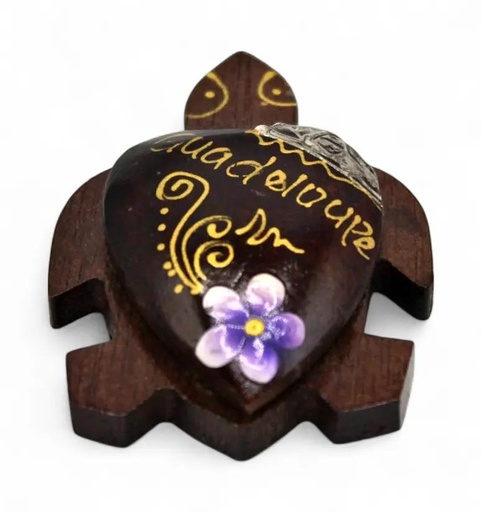 [15275] Magnet bois tortue peint