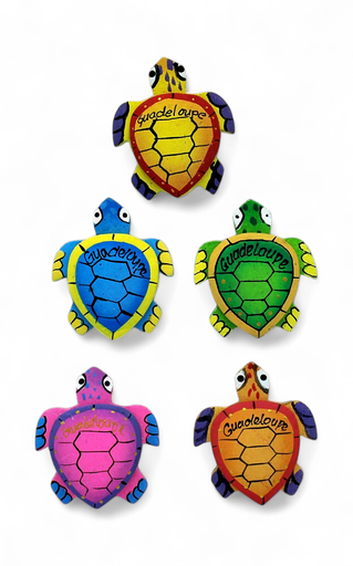 [15277] Magnet bois coloré tortue
