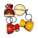 [16068] Porte-clé bois - gwoka