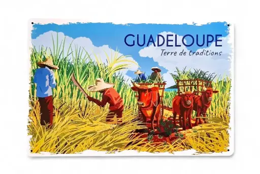 [45135] Affiche Métal 20X30 - Coupeur de canne