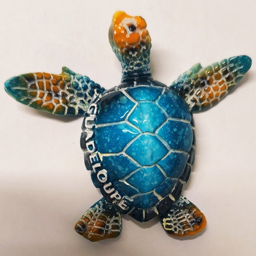 [46056] Figurine Résine Petite tortue bleu