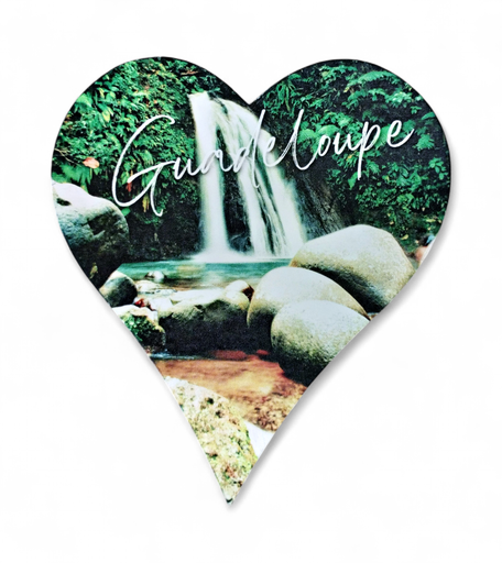 [15341] Magnet MDF Cœur - Cascade aux Ecrevisses GP