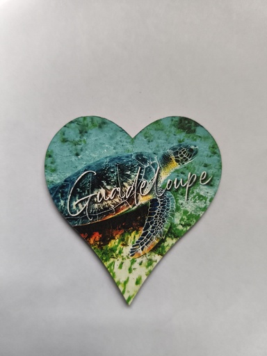 [15342] Magnet MDF Cœur - Tortue