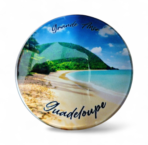 [15381] Magnet Verre - Plage de Grande Anse GP