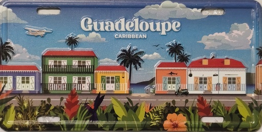 [15391] Magnet Plaque - Maisons créoles