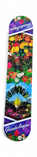 [15405] Magnet marque page madras - Fruits tropicaux et arbre du voyageur 