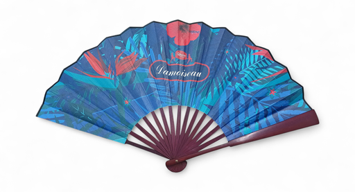 [13005] Eventail Bambou 33 cm Damoiseau