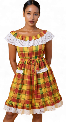 [76039] Robe adulte GUAVABERRY - Madras taille L Rima